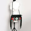 ADBG1128A American Darling Saddle Blanket Crossbody -Western Fringe Leather Purse