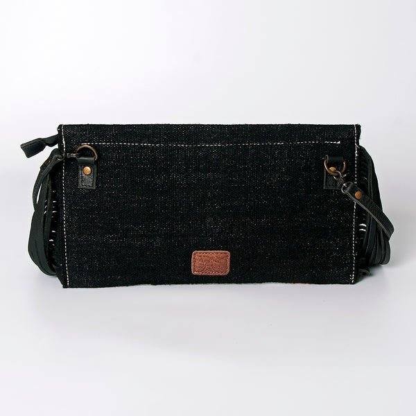 ADBG1128A American Darling Saddle Blanket Crossbody -Western Fringe Leather Purse