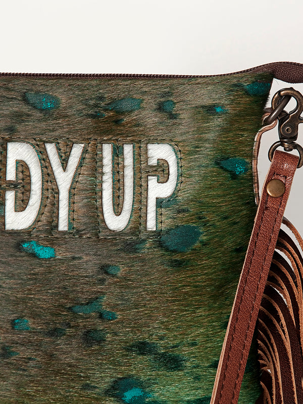 ADBG109 American Darling Hair-On Cowhide Crossbody Bag - Genuine Leather Western Purse