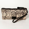 ADBG344 American Darling Genuine Hair On Hide Pattern Leather Western Wristlet