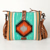 ADBG892 American Darling Western Handcrafted Hand Tooled Leather Cross body Bag