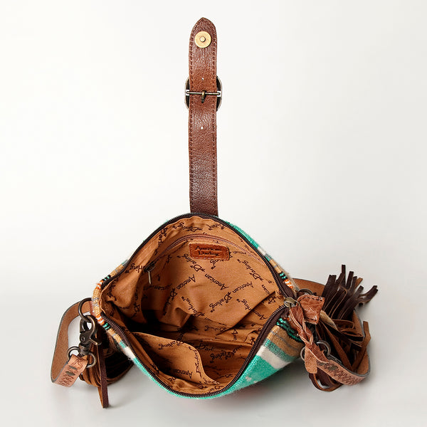 ADBG892 American Darling Western Handcrafted Hand Tooled Leather Cross body Bag