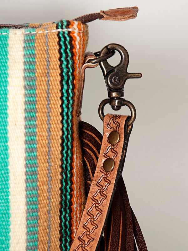 ADBG892 American Darling Western Handcrafted Hand Tooled Leather Cross body Bag