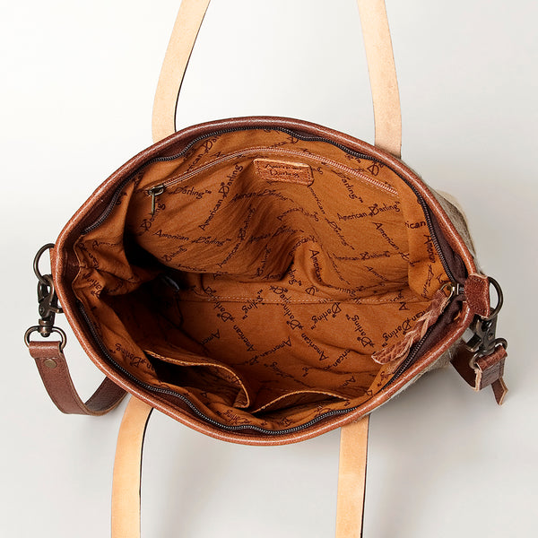 ADBG533 American Darling Handcrafted Hair-On Cowhide Western Leather Tote Bag