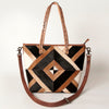 ADBG533 American Darling Handcrafted Hair-On Cowhide Western Leather Tote Bag