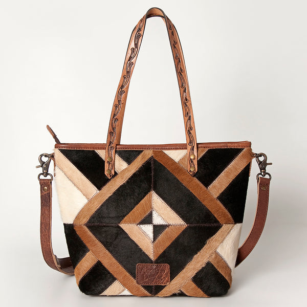 ADBG533 American Darling Handcrafted Hair-On Cowhide Western Leather Tote Bag