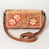 ADBG486 Handcrafted Genuine Leather and Hair on Hide Crossbody with Stitching