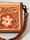 ADBG486 Handcrafted Genuine Leather and Hair on Hide Crossbody with Stitching