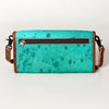 ADBG486 Handcrafted Genuine Leather and Hair on Hide Crossbody with Stitching