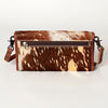 ADBG486 Handcrafted Genuine Leather and Hair on Hide Crossbody with Stitching