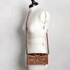 ADBG486 Handcrafted Genuine Leather and Hair on Hide Crossbody with Stitching