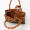 ADBGA279 American Darling Tote Bag Hair-On Cowhide Genuine Leather Hand Tooled