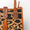 ADBGA279 American Darling Tote Bag Hair-On Cowhide Genuine Leather Hand Tooled
