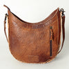 ADBG699 American Darling Handcrafted Hand Tooled Leather and Saddle Blanket Crossbody Bag
