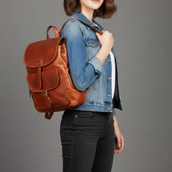 SWC211 Vallero - Vegetable Tanned Leather Backpack