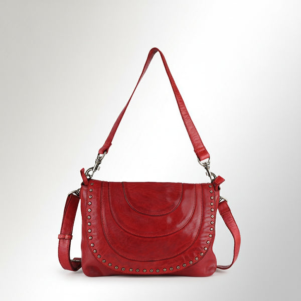 SWC174 Studded Leather Crossbody Bag