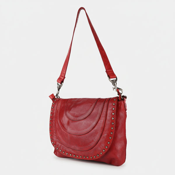 SWC174 Studded Leather Crossbody Bag