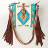 ADBG892 American Darling Western Handcrafted Hand Tooled Leather Cross body Bag