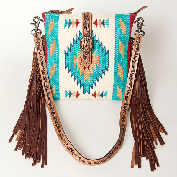 ADBG892 American Darling Western Handcrafted Hand Tooled Leather Cross body Bag