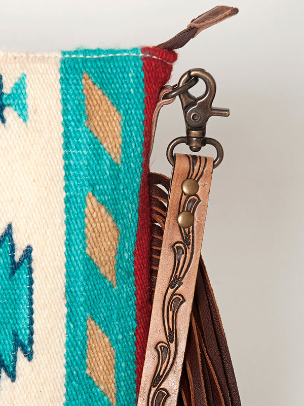ADBG892 American Darling Western Handcrafted Hand Tooled Leather Cross body Bag