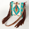 ADBG892 American Darling Western Handcrafted Hand Tooled Leather Cross body Bag