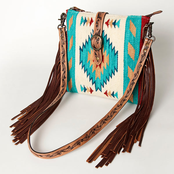 ADBG892 American Darling Western Handcrafted Hand Tooled Leather Cross body Bag