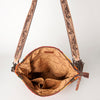 ADBG905 American Darling Hand Woven Saddle Blanket Western Leather Cross body Bag with Fringes