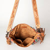 ADBG905 American Darling Hand Woven Saddle Blanket Western Leather Cross body Bag with Fringes