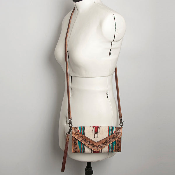 ADBG906 American Darling Handcrafted Hand Tooled Leather Saddle Blanket Envelope
