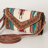 ADBG906 American Darling Handcrafted Hand Tooled Leather Saddle Blanket Envelope