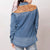 LC-ADSH025 Women's Mid-Wash Western Denim Shirt with High-Detail Hand-Tooled Leather Yoke