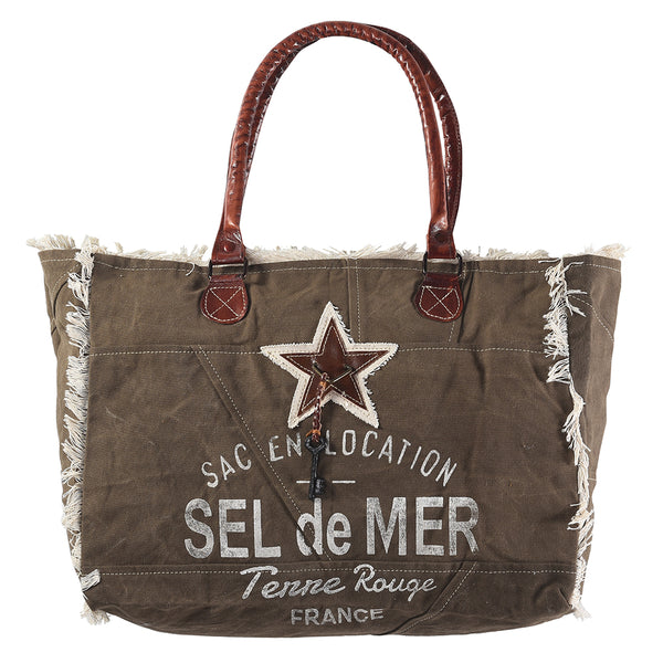 LC-KB333 Weekender Upcycled Canvas Ladies Bag