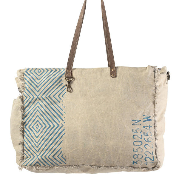 LC-KB326 Weekender Upcycled Canvas Ladies Bag