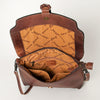 ADBG909 American Darling Handcrafted Hand Tooled Leather Small Cross body Bag with Tassels