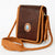 ADBGD135 American Darling Handcrafted Leather Cross body Bag with Turquoise Stone & Braided Trim