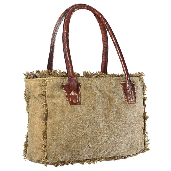 LC-KB332 Weekender Upcycled Canvas Ladies Bag