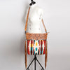ADBG510 American Darling Signature Cross Body Bag - Hand Tooled Floral Leather & Woven Saddle Blanket