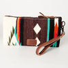 ADBG344 American Darling Aztec Saddle Blanket Western Style Wristlet Clutch Bag