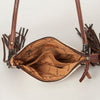 ADBG236 American Darling Cross body Bag with Woven Saddle Blanket & Fringes