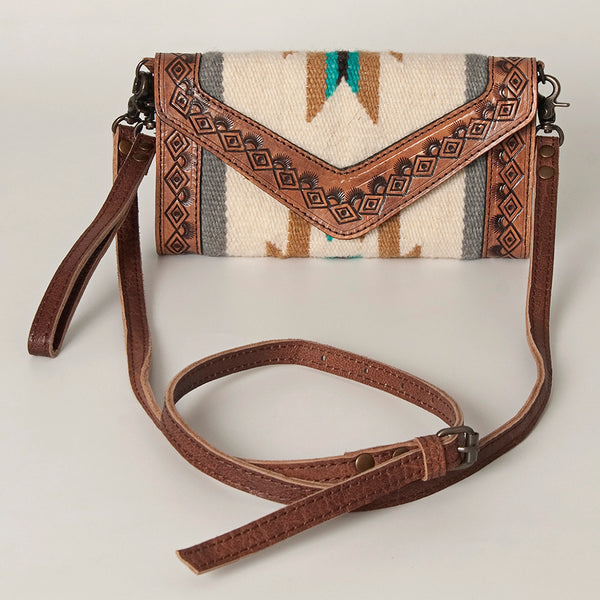 ADBG906 American Darling Handcrafted Hand Tooled Leather Saddle Blanket Envelope