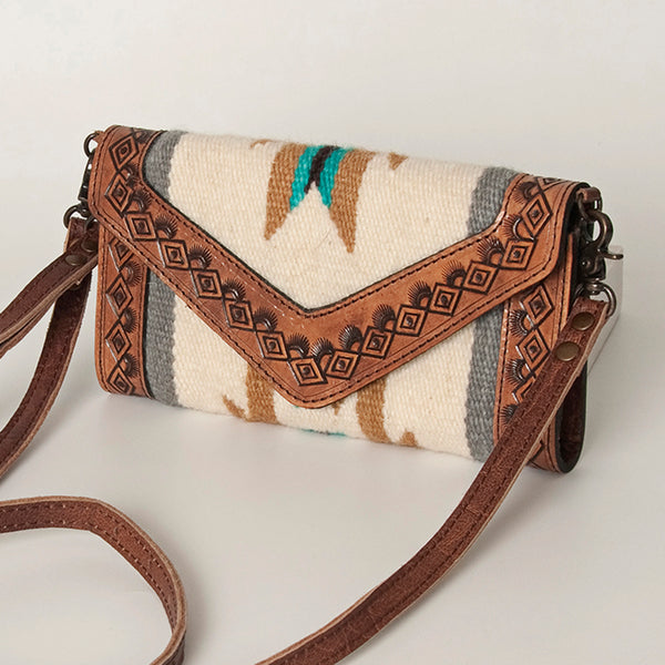 ADBG906 American Darling Handcrafted Hand Tooled Leather Saddle Blanket Envelope