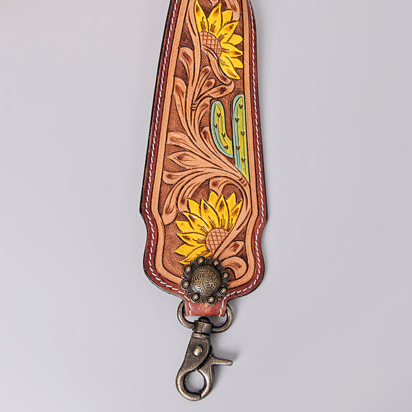 LC-ADSTF165 Hand Tooled Genuine Leather Handle Strap