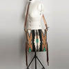 ADBG905 Southwestern Wool Blanket & Tooled Leather Strap Crossbody Bag by American Darling