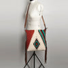 ADBG905 Southwestern Wool Blanket & Tooled Leather Strap Crossbody Bag by American Darling