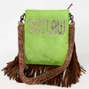 ADBGS192 Large Crossbody Genuine Western Leather Women Bag Sage
