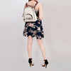 ADBGS156 White Cowhide Leather Backpack with Bold Inlay - Western Cowgirl Classic