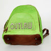 ADBGS156 Green Cowhide Leather Backpack with Bold Inlay - Western Cowgirl Statement Bag
