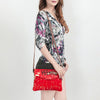 ADBGS178 Red Metallic Cowhide Envelope Crossbody - Western Leather Purse