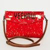 ADBGS178 Red Metallic Cowhide Envelope Crossbody - Western Leather Purse