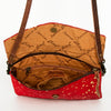 ADBGS178 Red Metallic Cowhide Envelope Crossbody - Western Leather Purse